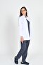 Women's Jacket Length Judge Collar Doctor Nurse Teacher Apron White Coat - 2
