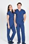 Indigo Unisex L Stretch Fabric Scrubs Doctor and Nurse Uniform Set Hospital Uniform