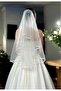 95 cm Necklace with a Tie Dye Effect Dreamy Tulle Veil - 4