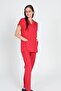 Stretch Fabric Scrubs Doctor and Nurse Women's Uniform Set Coral