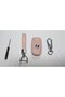 Key Case Leather Pink for BMW E90 E60 E70 E87 E30 E34 E36 E38 E39 E46 - 2