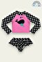 Print Detailed Swimsuit Set