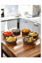 12 Pieces of Wood-Look Plastic Snack Bowls & Breakfast Bowls 10 cm X 3 cm Plastic - 3