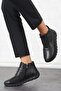 Maylo bone protruding genuine leather boots black skin - 4