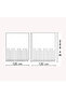 Bathroom Curtain 2X120X200 Double Wing Shower Curtain with Ring Gift Shower Cabin Curtain 6303 - 5