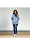 Women's Hooded Fur Coat with Front Zipper - 2
