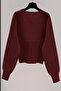 New Product Cross Detailed Oversize Knitwear Sweater 0036 - 5