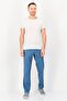 بنطال تشينو سادة بقصّة Slim Fit للرجال، باللون الأزرق - 4
