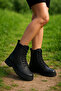 Loraliania Women's Lace-Up Zippered Casual Boots 0012010 Skin - 4