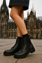 Loraliania Women's Lace-Up Zippered Casual Boots 0012010 Skin - 5