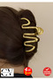 Gold Color Metal Wave Model 10 cm Luxury Latch Buckle