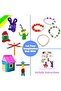 All-in-One Kids Craft Box – Preschool DIY Art Kit with Pom Poms, Beads, Foam & Sticks - 5