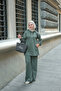Women's Snap Hooded Set Khaki Green