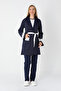 Pregnant Women's Pajamas & Robe Set of 3 – Cotton, Double-Sided Buttons, Adjustable Waist