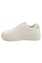 Women's Beige Low-Top Sneakers - Stylish Lace-Up Design, Perfect for Casual Outings - 2