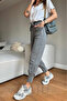 Women's Anthracite High Waist Pocket Jogger Pants Relaxed Fit - 5