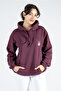 Women's Cotton Hooded Sweatshirt - Stylish and Simple Design / Different Color Choices - 2