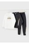 4-10 Years Old Boys' 3-Piece Set – Zippered Cardigan, Ecru Long-Sleeve T-Shirt, Gray Sweatpants