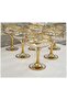 6-Piece Glass Ice Cream Bowl Gold Gilding Glass Ice Cream Bowl Snack Bowl