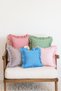 Gingham Pattern Ruffled Throw Pillow Cover |   Plaid Vintage Decorative Checkered Pillow - 2