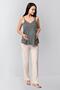 Maternity 3-Piece Set, Camisole with Straps, Robe and Pants, 100% Cotton - 3