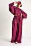 Women's Batwing Sleeve Crop Elastic Waist Pants Equivalent Modal Set - 3