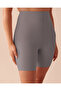 Porfy Model 3 Zone Effective Laser Cut Biker Leggings Long Corset Gray Color