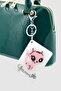 Cat Figured Pop-Up Mirror Bag Charm White - 7
