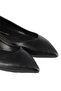 Black Pointed Toe Ballerina Shoes - 5
