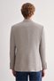 Men's Gray Mono Collar Patterned Knitted Double Slit Flexible 4 Drop Comfort Fit Classic Jacket 1002255112 - 5