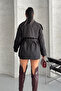 Bondit Short Trench Coat - Anthracite - 7