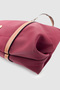 Velie Parachute Fabric Striped Shopper Bag Burgundy-Tan - 6