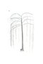 Decorative LED tree, Flippy, willow type, 234 LEDs, 1.5 M