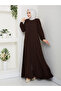 Medina Silk Mevlana Ferace Suitable for Umreye (Bitter Brown)