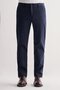 Navy Blue Side Pocket Straight Leg Cotton Comfort Fit Chino Casual Trousers 1003255167 - 2