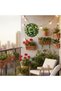 Aptenia & Dandelion Hanging Ball | UV-Protected Faux Floral Topiary for Indoor & Outdoor - 31 cm - 3