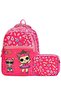 Girl's Primary School Orthopedic Lolb 2-Piece Bag Set with 4 Compartments, Water Bottle Compartment and Nutrition Set 579