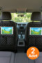 2 Pieces Black Leather Car Seat Back Tablet Holder Organizer |   Compatible with All Tablet Models - 8