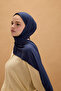 Bamboo Combed Shawl - Navy Blue - 2