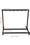 Bass Guitars Display Stand, Folding Multiple Guitar Holder with Iron Construction and Rubber Padded - 2