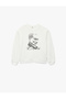 Ataturk Printed Long Sleeve Crew Neck Cotton Sweatshirt
