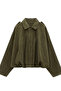 Oversized Bomber Suede Jacket - 2