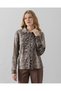 Patterned Brown Shirt - 2