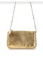Women's Antique Look Chain Strap Bead Detailed 3 Compartment Faux Leather Evening Dress-Daily Clutch Bag - 6