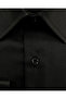 Basic Slim Fit Long Sleeve Easy Ironing Sweat Absorbing Breathable Texture Four Seasons Black Men's Shirt - 2
