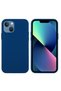 Protective Case Compatible with Apple iPhone 13 Pro Liquid Silicone Dark Blue - 6