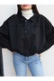 Suede Bomber Jacket with Epaulettes - 3