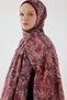 Paradise Kraş Shawl - Burgundy - 5