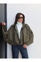 Suede Bomber Jacket with Epaulettes - 4