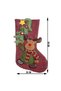 Gift stocking, Evolium, with Patterned , red, size 20x45 cm, textile, interior - 6